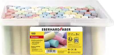Produktbild von EBERHARD FABER Straßenmalkreide 100er Kunststoffeimer