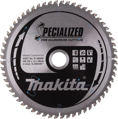 Produktbild von Kreissägeblatt B-56568 SPECIALIZED D.165mm Bohrung 20mm 60 Zähne Schnitt-B.1,8mm