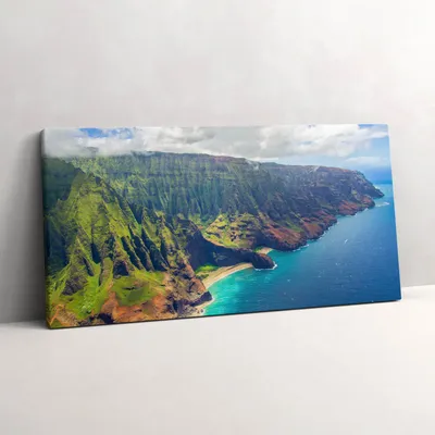Produktbild von Meer auf Hawaii – Leinwandbild Wandbild – 100x50 cm – Leinwandbilder – Wandbilder – Schlafzimmer – Flur