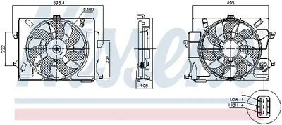 Immagine prodotto di NISSENS 850049 Ventola del radiatore