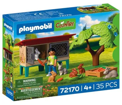 Obrázok produktu pre PLAYMOBIL Farma 72170: Oplotka s králikmi a doplnkami