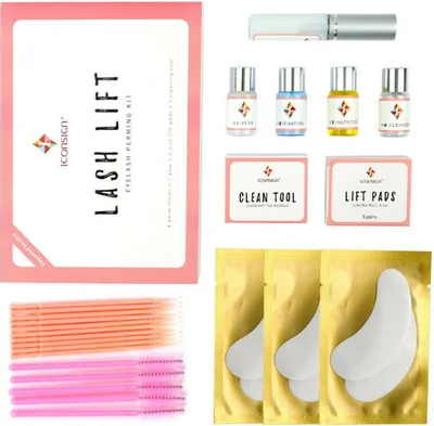 Produktbild von Wimpernlifting Set Wimpernwelle Wimpernlaminierung Lash Lift Kit Mascara gratis, Mascara:Extension Lashes