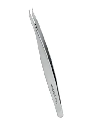 Produktbild von Staleks Wimpernverlängerung Pinzette Expert 41/3 Gebogen