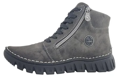 Produktbild von Rieker Damenschuhe Schnürstiefel Grau Freizeit