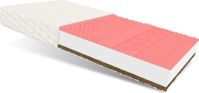 Produktbild von Matratze 160 x 200 cm EMPOLI 7 Zonen H3 H4 Kaltschaum Kokos Visco-Schaum Höhe ca. 13 cm Matratzenbezug Premium Jersey