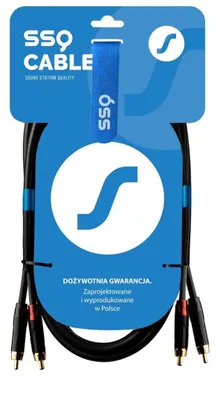 Obrázek produktu pro SSQ RCARCA3 - Kabel 2x RCA - 2x RCA - 3 m, černý