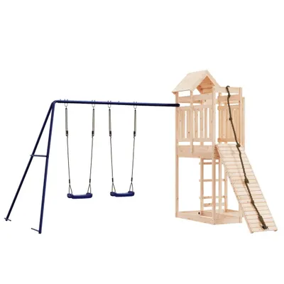 Produktbild von vidaXL Spielturm Massivholz Kiefer