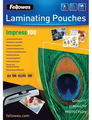 Produktbild von Fellowes Laminierfolie A3 100 mic glänzend - 100 Stück