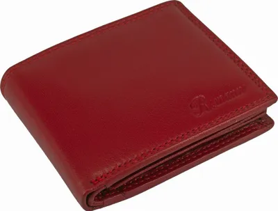 Produktbild von Elegante Büffelleder Geldbörse Portemonnaie mit RFID-Schutz im Vintage Stil | Farbe, Rot Querformat
