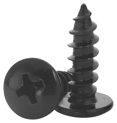 Productafbeelding van Set van 20 Zelftappende Schroeven M6x30mm Zwart Kruidkop van Koolstofstaal