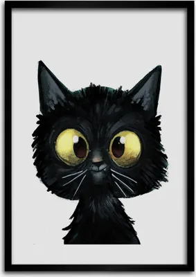 Produktbild von Bild - Bilderrahmen - Foto - 70 cm x 100 cm - MDF - Rahmen - Wandkunst - Katze