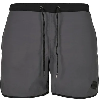 Produktbild von Urban Classics Herren Badehose Retro Swimshorts, Retro Badehose für Männer, mit