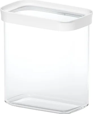 Obrázek produktu pro EMSA Optima, Kontejner, Obdélníkový, 1,6 l, Průhledná, Bílá, Styren metyl metakrylát (MS), Termoplastický elastomer (TPE), 55 °C