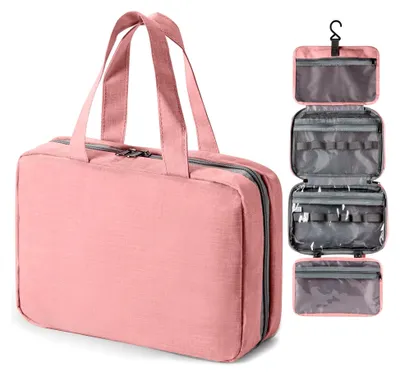 Produktbild von Reise-Kosmetiktasche aus Oxford-Stoff zum Aufhängen