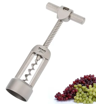 Image de Westmark tire-bouchon en forme de cloche, acier/zinc moulé sous pression, Barolo, finition satinée, 62603380