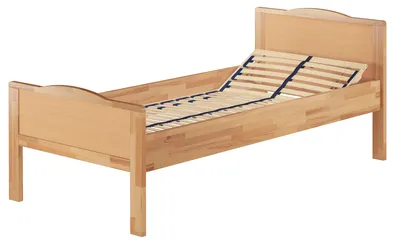 Produktbild von Seniorenbett Überlänge extra hoch Einzelbett Buche 90x220 Zubehör wählbar V-60.70-09-220Federholzrahmen inkl.