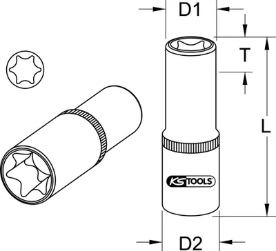 Immagine prodotto di KS TOOLS Inserto per chiave a bussola