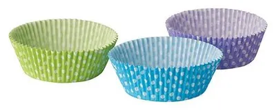 Produktbild von 1440 Papstar Backförmchen Ø 5 cm, 2,5 cm farbig sortiert Dots 82110 Backformen