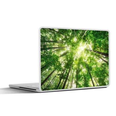 Produktbild von MuchoWow® Laptop Aufkleber Sticker Cover Wald - Sonne - Baum 30x21 cm - Sticker für Laptop - Selbstklebend