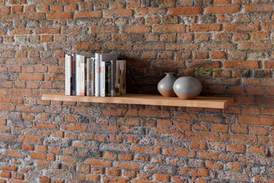 Produktbild von Baumkanten Wandregal Akazienholz 120 cm naturfarben SUVA
