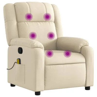 Produktbild von Cloris DesignMöbel Massagesessel Creme Stoff - Fernseh- & Relaxsessel DE411310
