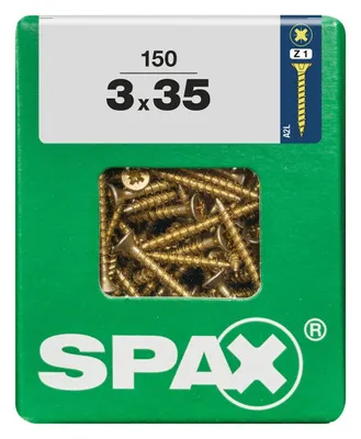 Produktbild von Spax Universalschrauben 3.0 x 35 mm PZ 1 - 150 Stk.