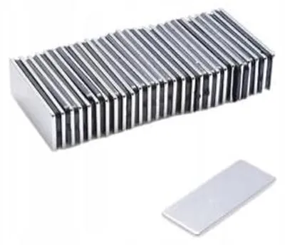 Produktbild von Top Magnesy - 50 Stück Neodym Magnete 25x10x1 mm N38 - extra starke Haftmagnete für Montage, Werkstatt & Industrie