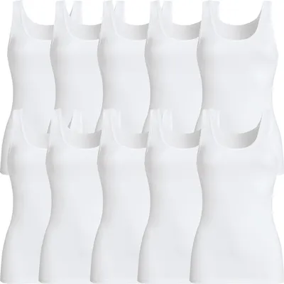 Produktbild von Con-ta Damen-Unterhemd 10er-Pack weiß 54