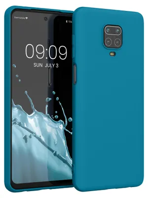 Produktbild von kwmobile Handyhülle für Xiaomi Redmi Note 9S / 9 Pro / 9 Pro Max Hülle - TPU Case - Kabelloses Laden - Schutzhülle Cover in Karibikblau