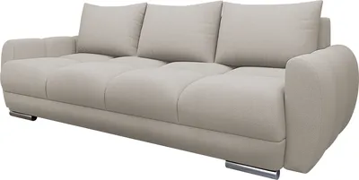 Produktbild von MIRJAN24 Sofa Logo 3, Schlafsofa mit Bettkasten und Schlaffunktion, Ausziehmechanismus DL, Wellenfeder 3-Sitzer (Farbe: Velo 623)