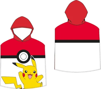 Zdjęcie produktu dla Ręcznik poncho 50x115 Poncho Pokemon Pikachu