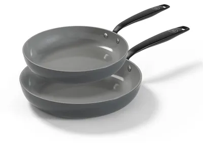 Bratpfannen-Set 2-tlg., 24 & 28 cm, Keramik, PFAS-frei, Induktion