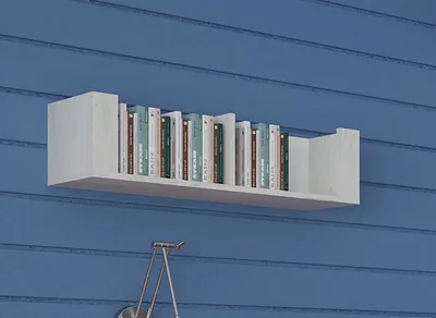 Produktbild von Wandregal Wandboard Regal 84cm weißeiche