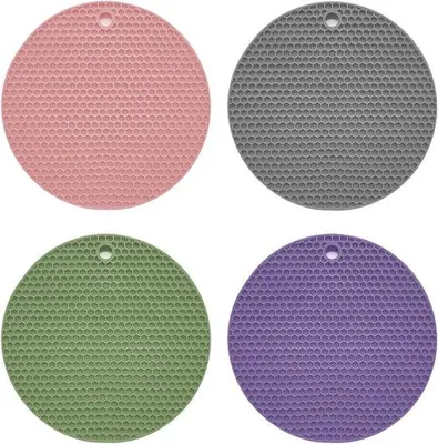 Produktbild von Famanu Untersetzer hitzebeständig - Multifunktional - Set von 4 - Antirutsch
