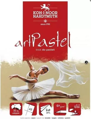 Produktbild von Artpastel Sepiapastellblock A4 20 Blatt 180G.