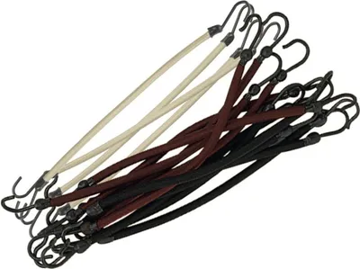 Produktbild von Sinelco Gummibänder mit Haken schwarz-braun 12 Stk