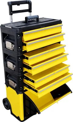 Produktbild von ALEOS. Metall Werkzeugtrolley Werkstattwagen XXL Type 305BBBD mit Schubladenverriegelung und Schloss