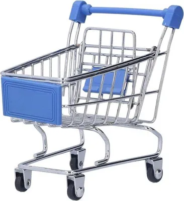 Immagine prodotto di Carrello della spesa mini in metallo - Carrello della spesa giocattolo per bambini - Carrello della spesa giocattolo mini - Carrello della spesa mini leggero con ruote articolate