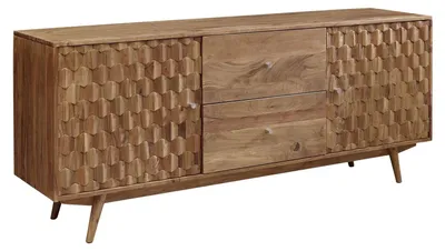 Immagine prodotto di MASSIVMOEBEL24 | MOSAYK #100 credenza in legno di Acacia - laccato / naturale 180x42x75