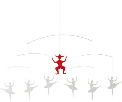 Immagine prodotto di Flensted Mobiles - Balletto H.C.A. bianco e rosso