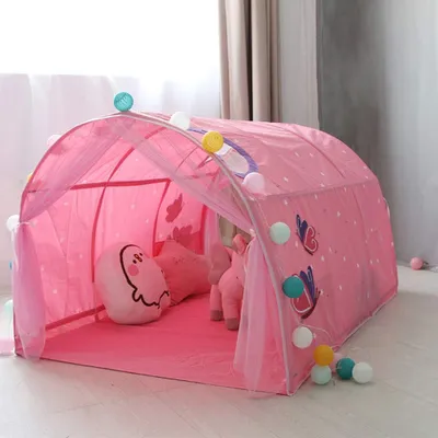 Immagine prodotto di Omgoods - Tenda a tunnel per bambini, adatta a letti a castello con larghezza di 90-100 cm