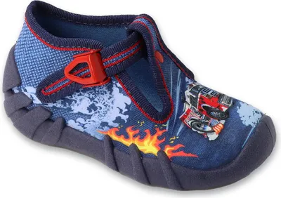 Produktbild von Hausschuhe Befado Speedy 110P511 blau, Feuerwehrauto