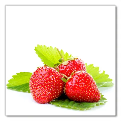 Produktbild von Wallario selbstklebende Möbelfolie/ Tischdecke für Innen und Außen, Größe: 60 x 60 cm - Frische rote Erdbeeren für die Küche