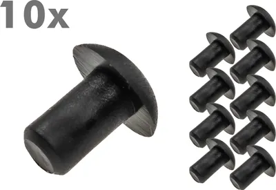 Produktbild von 10 Stück Abdeck Kappe 5mm KFZ Fahrrad Rahmen Blind Stopfen