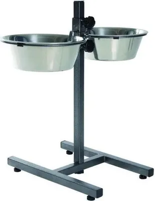 Immagine prodotto di Abbeveratoio regolabile su piede per cani TRIXIE, 5,6 L, 24 cm, 2 x 2,8 L