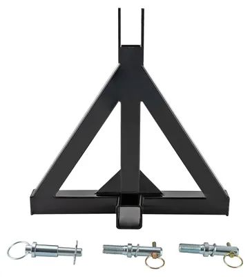 Produktbild von 3-Punkt-Anhängerkupplung, Schwerlaststahl, Standard 2" Empfänger, Schwarz