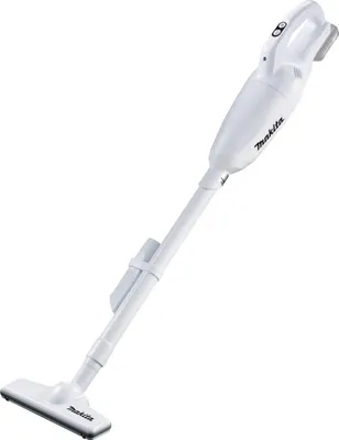 Zdjęcie produktu dla Makita CL108FDZW, Pionowy odkurzacz, Biały, 0,6 l, 1,2 m³/min, 44 mbar, Bateria