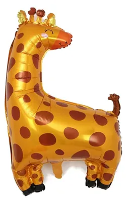 Zdjęcie produktu dla Balon foliowy zwierzę, żyrafa, ok. 94 x 68 cm