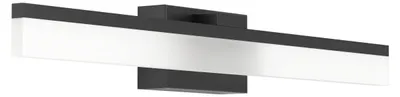Image de Eglo 900845 PALMITAL LED Applique/plafonnier 11W noir satiné blanc chaud IP44