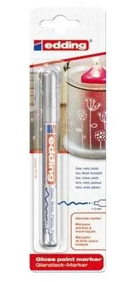 Produktbild von Edding - Ölbasierter Paintmarker 751 1-2mm Silber Blister à 1 Stück | 10 Stück